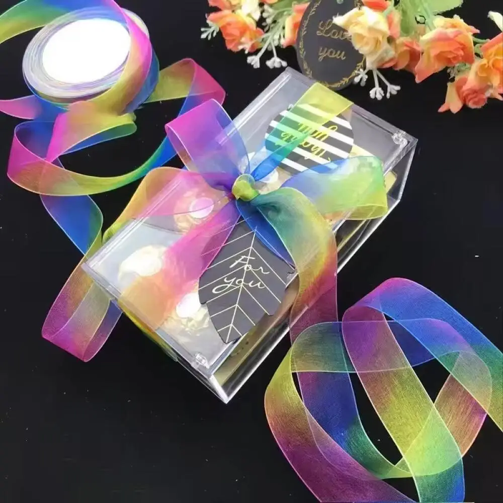 Organzabänder Großhandel Hochzeit Weihnachten Geburtstag Party Dekoration DIY Geschenkverpackungsbänder