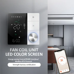 New Smart Thermostat with Knob WIFI Temperature Controller Air Conditioning Thermostat Fan Coil Unit AC Controller for Home Room
