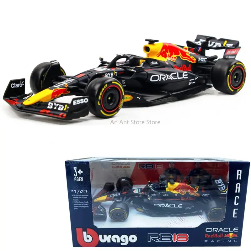 

Bburago 1:43 Red Bull Racing TAG Heuer RB19 #1 Verstappen #11 Perez Alloy Car Die Cast Model Toy Collectible 2023 Champion F1