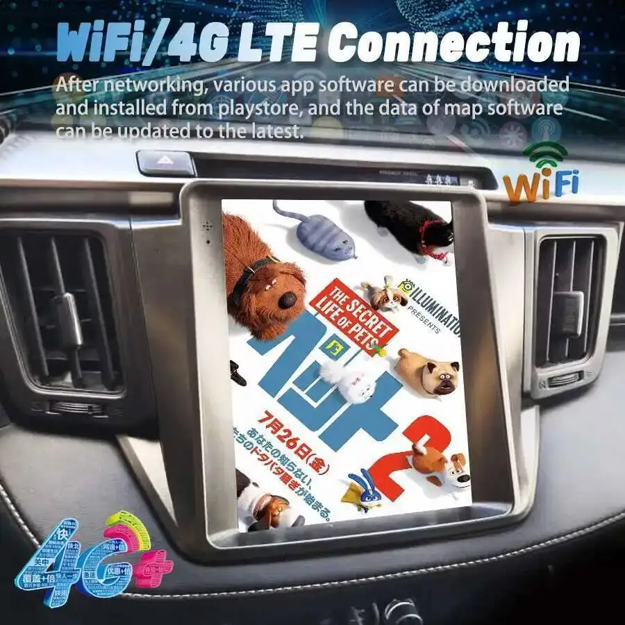 Yes Android 14 For Toyota RAV4 Rav 4 2013 - 2017 Car Radio 256GB Screen Stereo GPS Navigation Bluetooth Multimedia Video Player