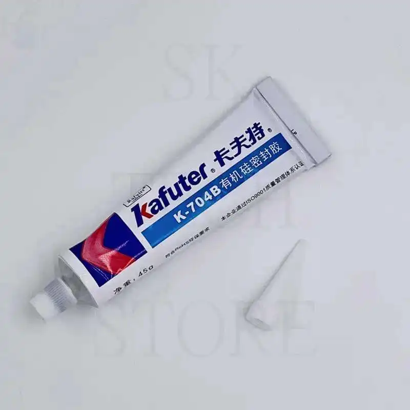 Kafuter 45g adesivo industriale in Silicone K-704B RTV gomma siliconica colla bianca scheda PCB adesivo elettronico in Gel di Silicone