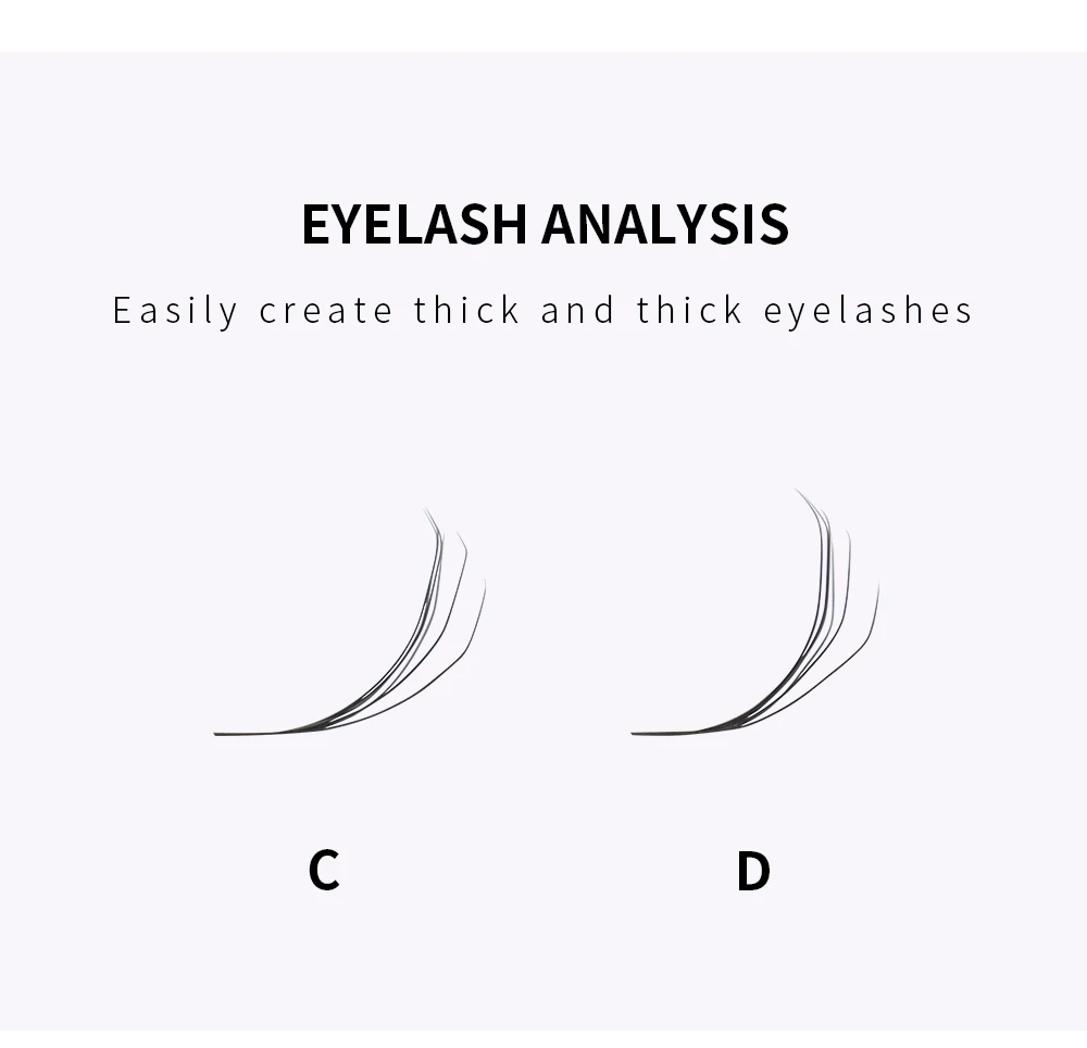 GLAMLASH 6D-W Shaped Eyelash Extension Premade Volume Fans Clover W Style Lashes False Mink Soft Easy Faning Natural Makeup Tool