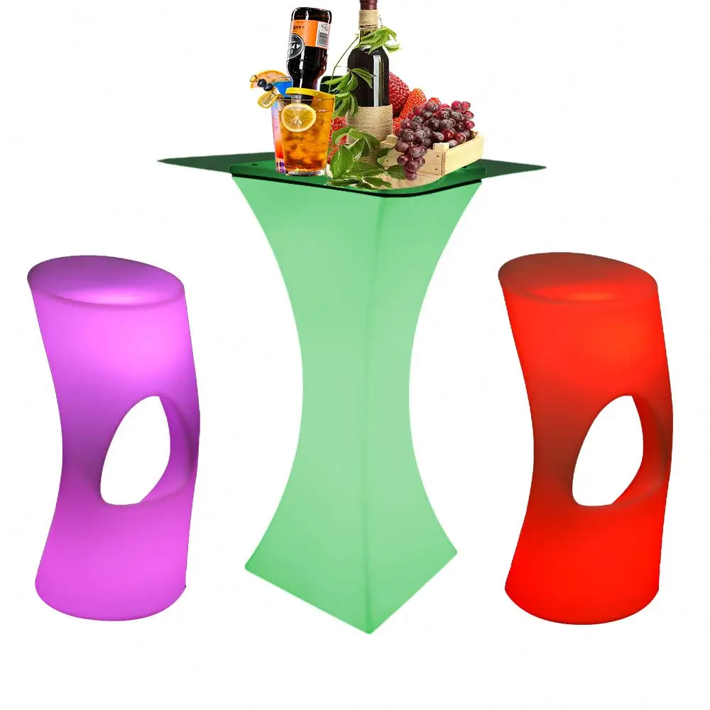 unique bar table furniture /Modern hookah loung e furniture table ,Led Restaurant Salad Wine Bar Counter led coffee table