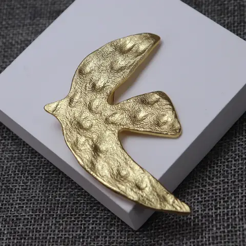 بروش حمامة السلام الكلاسيكي الكلاسيكي - دبوس بتصميم ريترو (منتصف القرن) هدية لعيد الميلاد M387