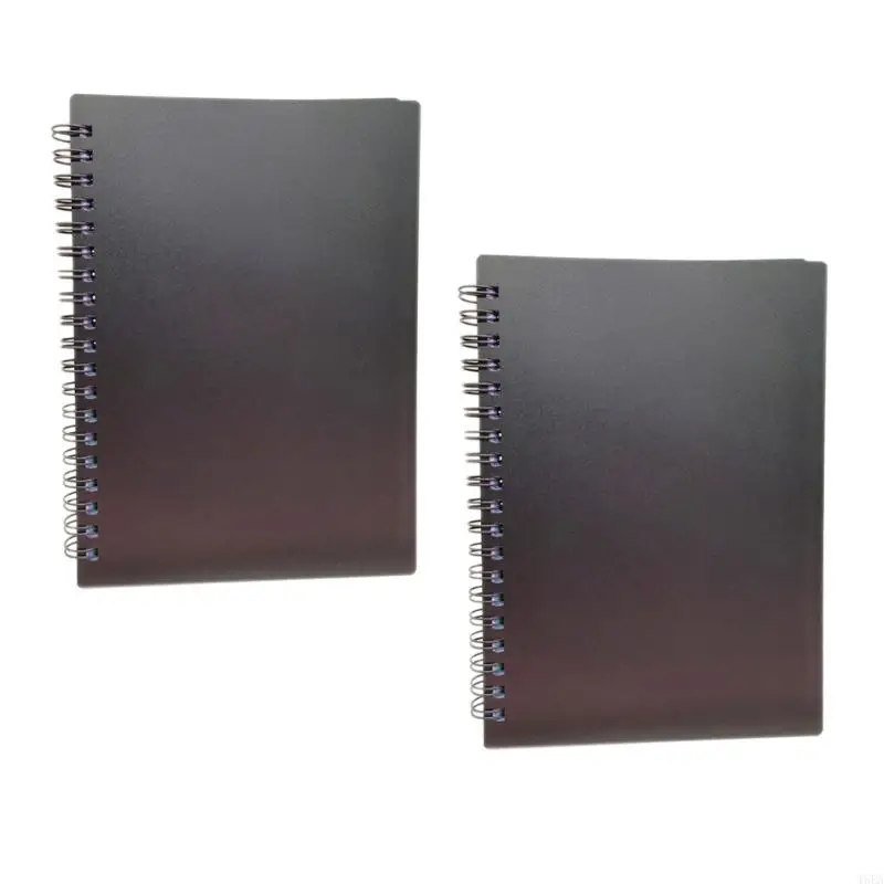 2 Pcs B6 Journal Notebook Spirals Notebook Colored Paper Stationery Notepads 90 Sheets 180 Pages Travel Notebook