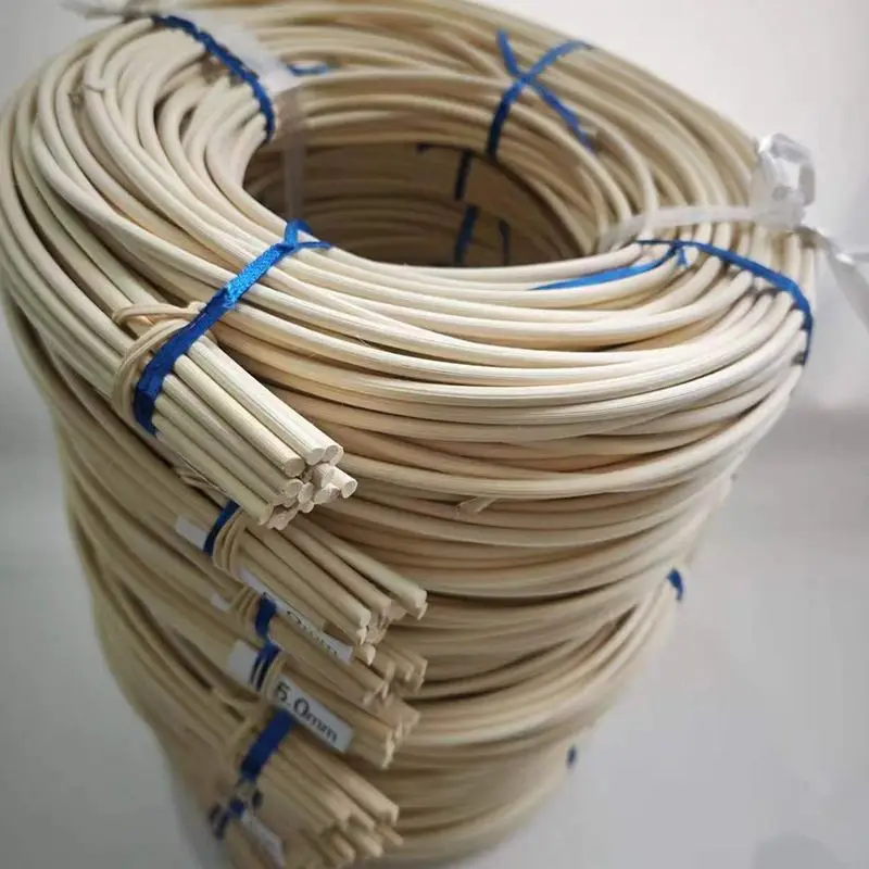Narural Rattan Spline 1–10 mm, 500 g Round, Caning Material, Reed Spline, Basket Weaving Supplies For Cane Webbing Chair Meuble