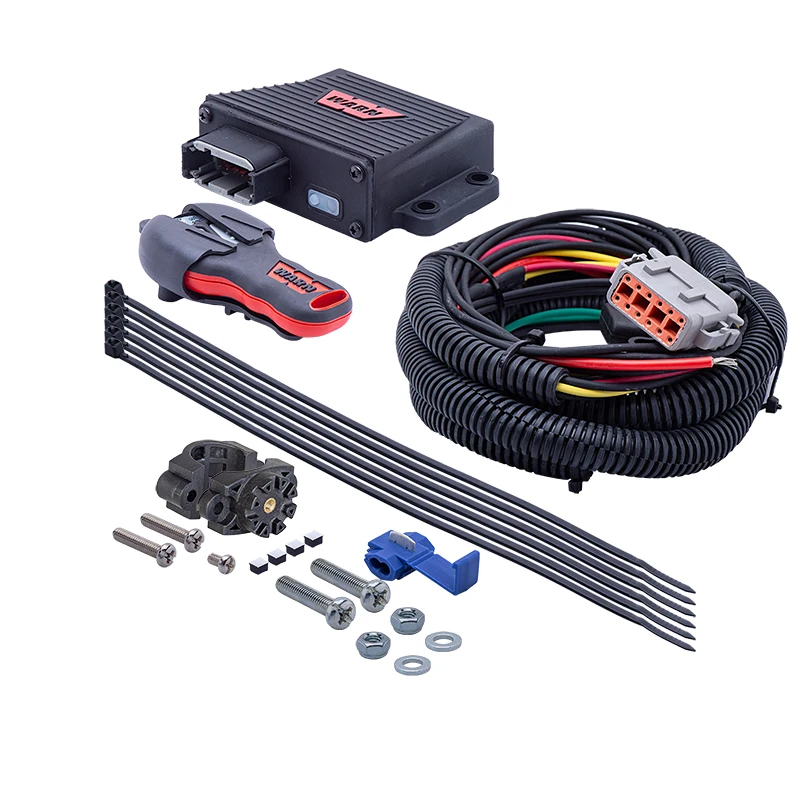 Warn winch wireless remote control system for ATV and UTV winches with manual winch remote control