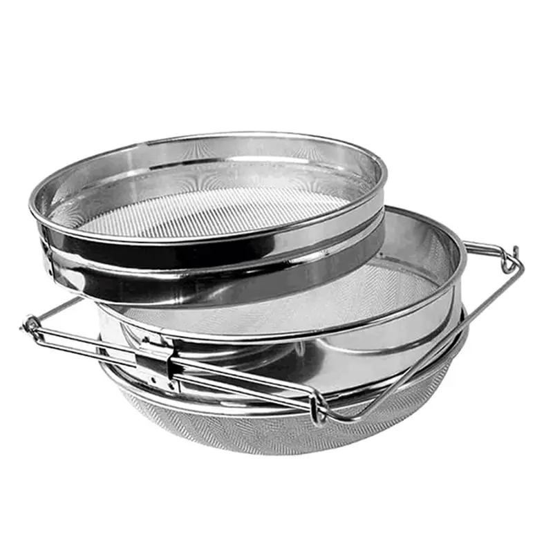 [A92P!】 For Honey Harvesting Beekeeping Tool Kit- Stainless Steel Double Sieve For Honey Strainer Included, 9-Piece Set