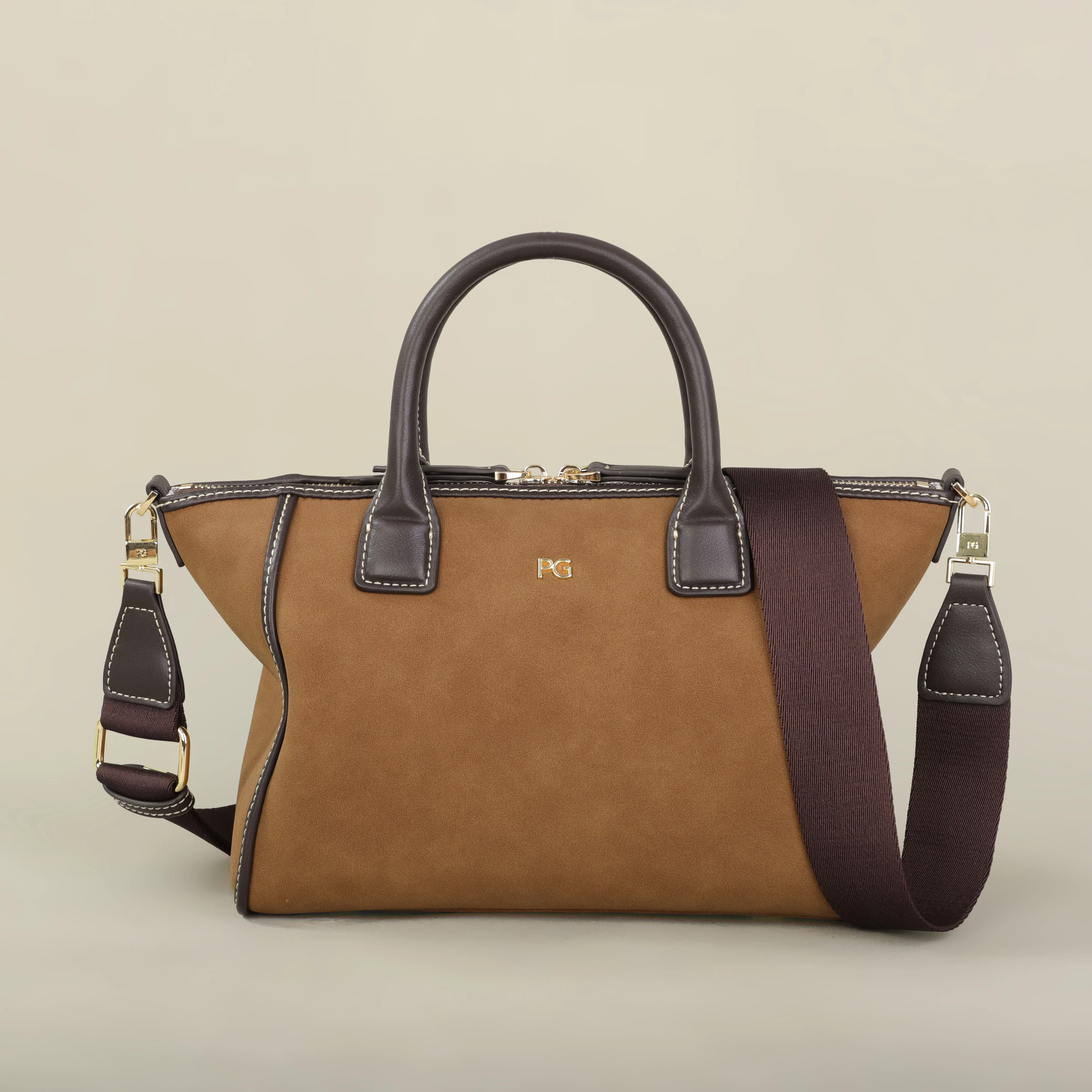 PG Damen Luxus-Tragetasche, Große Kapazität, Schulterhandtasche, Modisches Designer-Design, Casual, Hochwertig, Minimalistisch, Elegante Tasche – Detail 1