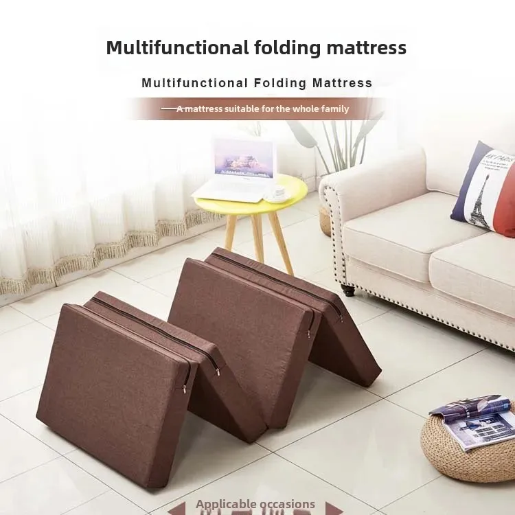 Thickened Foldable Sponge Mattress Removable and Washable Floor Mat Comfortable Student Nap Pad Multi-Functional Tatami