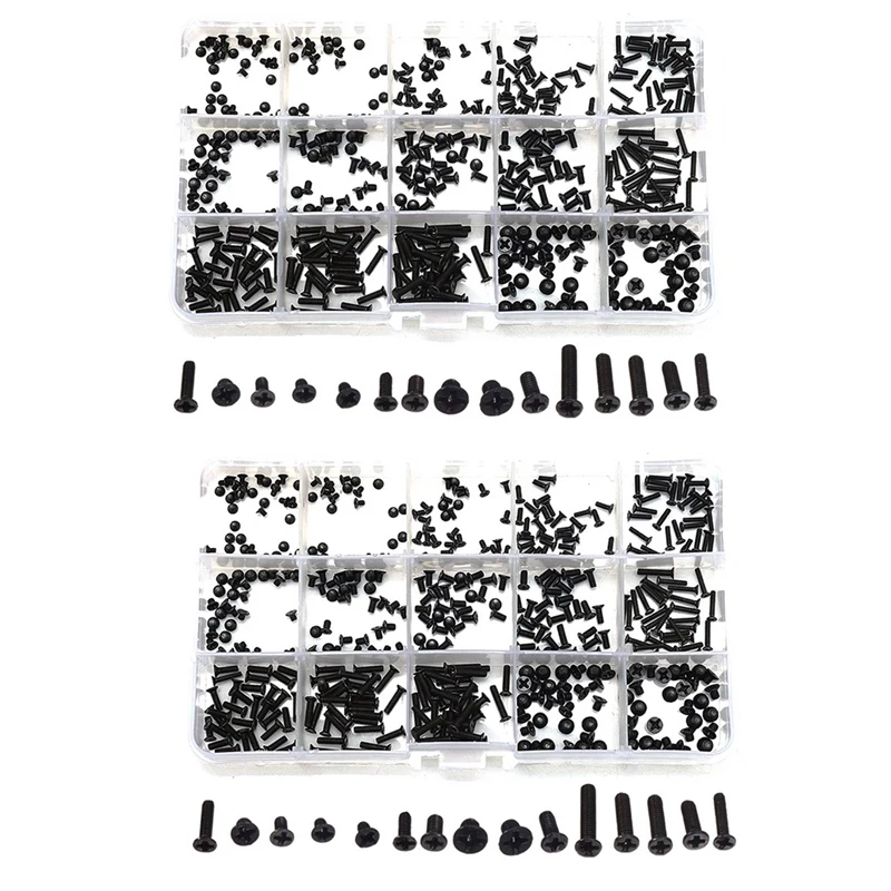 Набор винтов для ноутбука, ноутбука, компьютера, 900 шт. M2 M2.5 M3, для IBM HP Dell Lenovo Samsung Sony Toshiba Gateway Acer