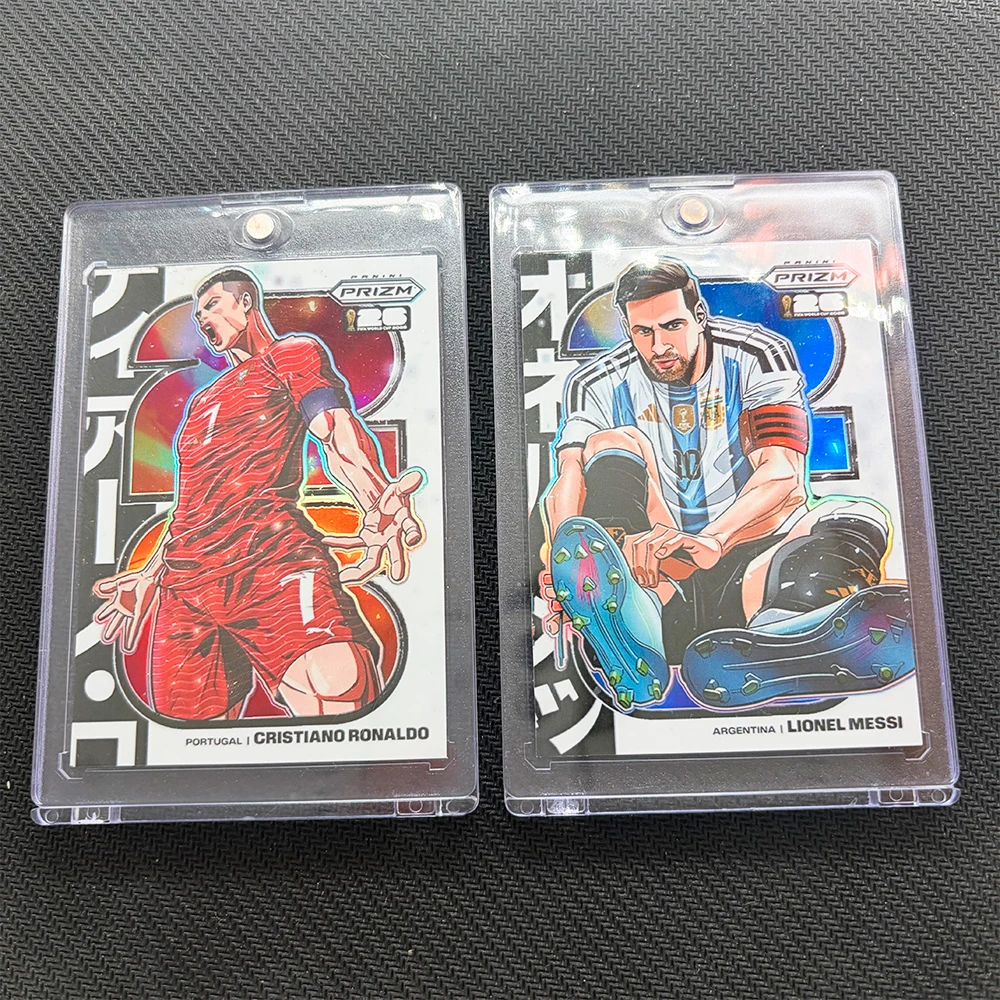 2026 DIY homemade world cup DOWNTOWN MANGA Messi Ronaldo Mbappe Maradona Modric Yamal Rainbow Collector Cards Holiday Gift