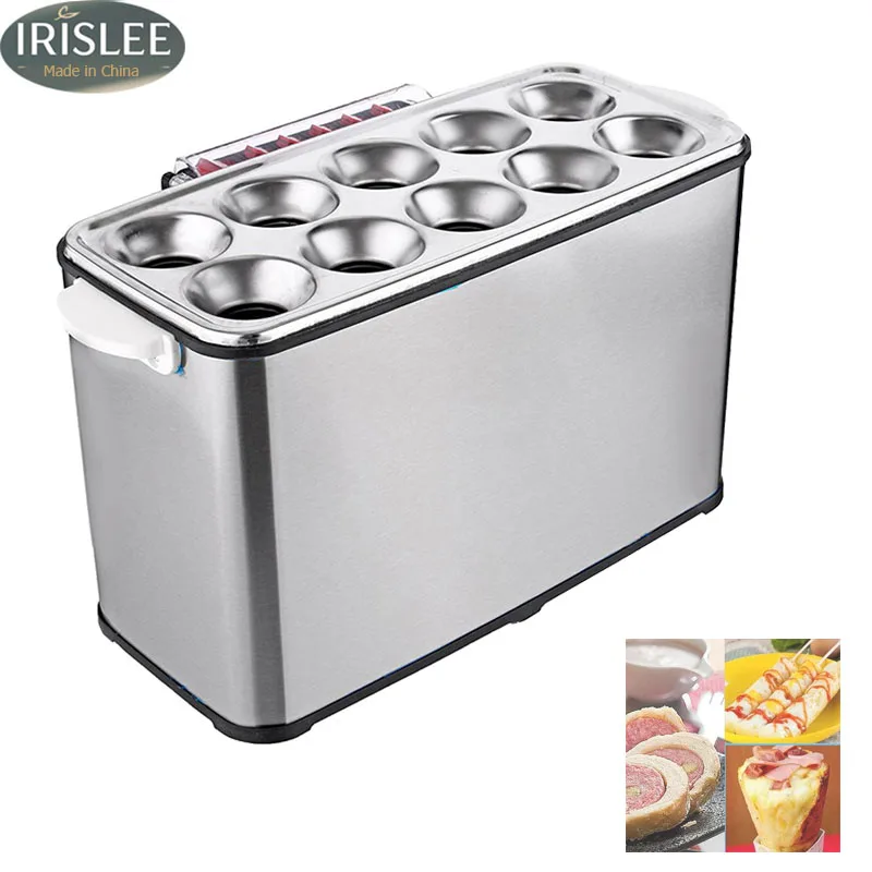 Automatic Rising Electric Egg Roll Maker Roller Cooker Eggs Boiler Cup Roller Fried Sausage Omelette Master Breakfast Machine
