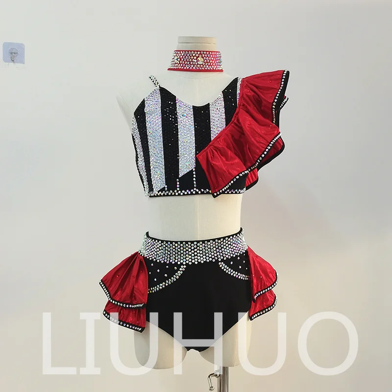 LIUHUO Lyrical Dancing Dress for Performance Color Pole Skirt Factory Customize BD8882