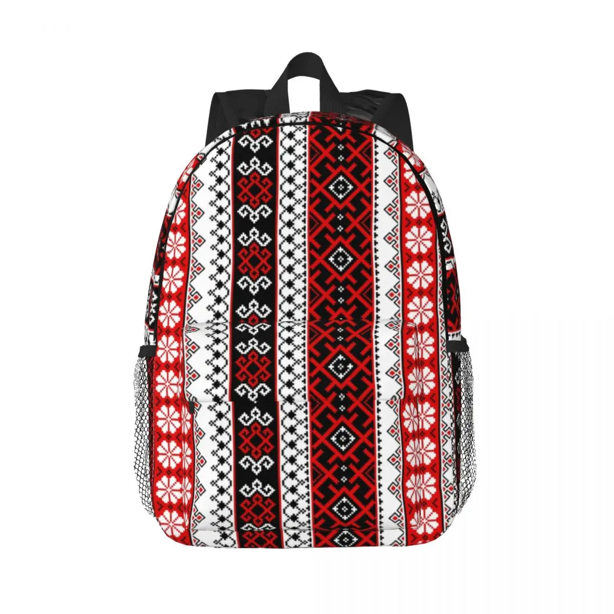 Bold Colorful Ukraine Style Vyshyvanka Embroidery Backpacks Bohemian School College Travel Bags Bookbag Fits 15 Inch Laptop