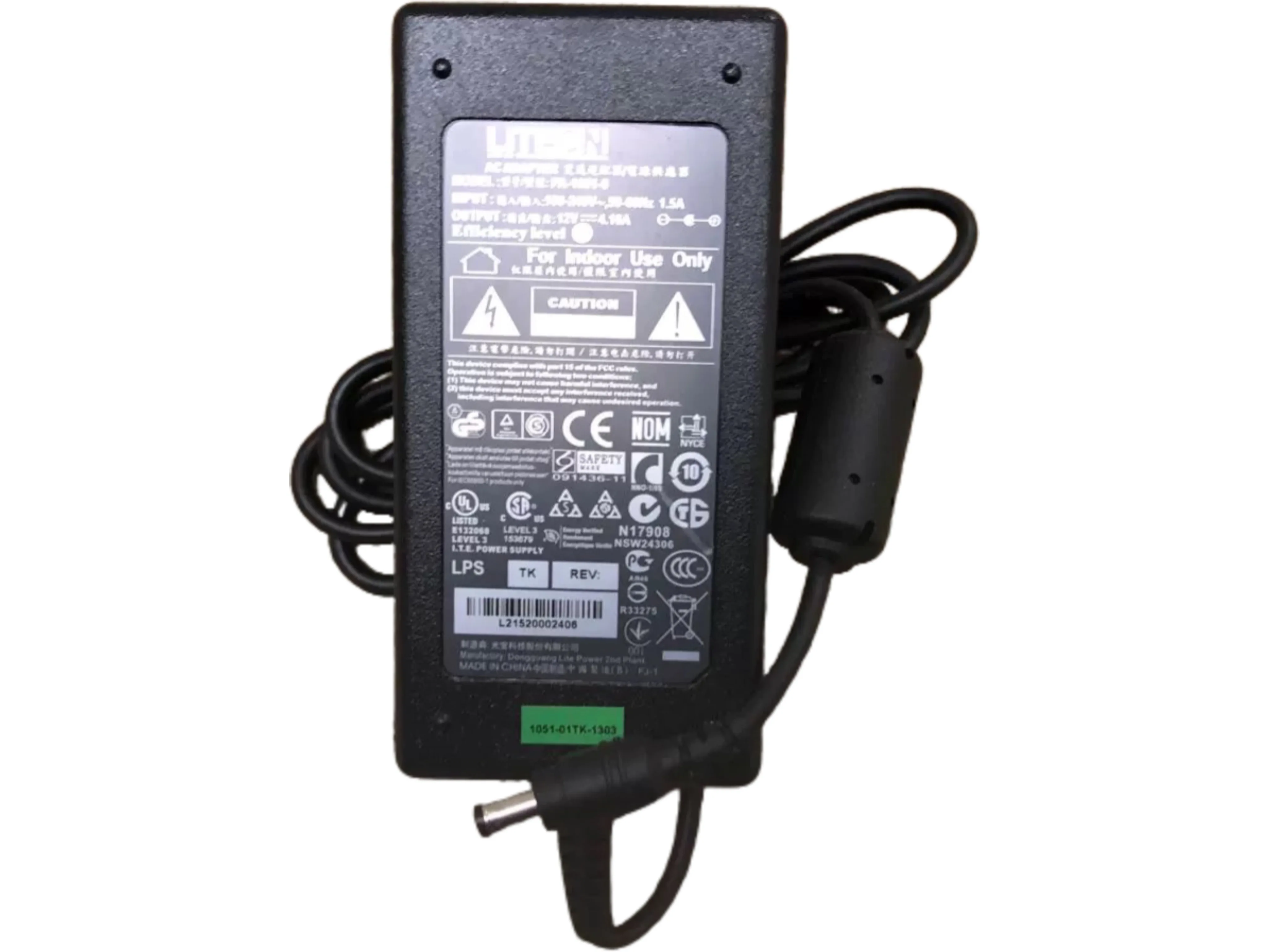 

Genuine Liteon 12V 4.16A 5.5mm x 2.1mm AC Adapter PA-1051-0 770375-13L Charger Power Supply PA-1500-5AZ2 PA-1500-5AZ3