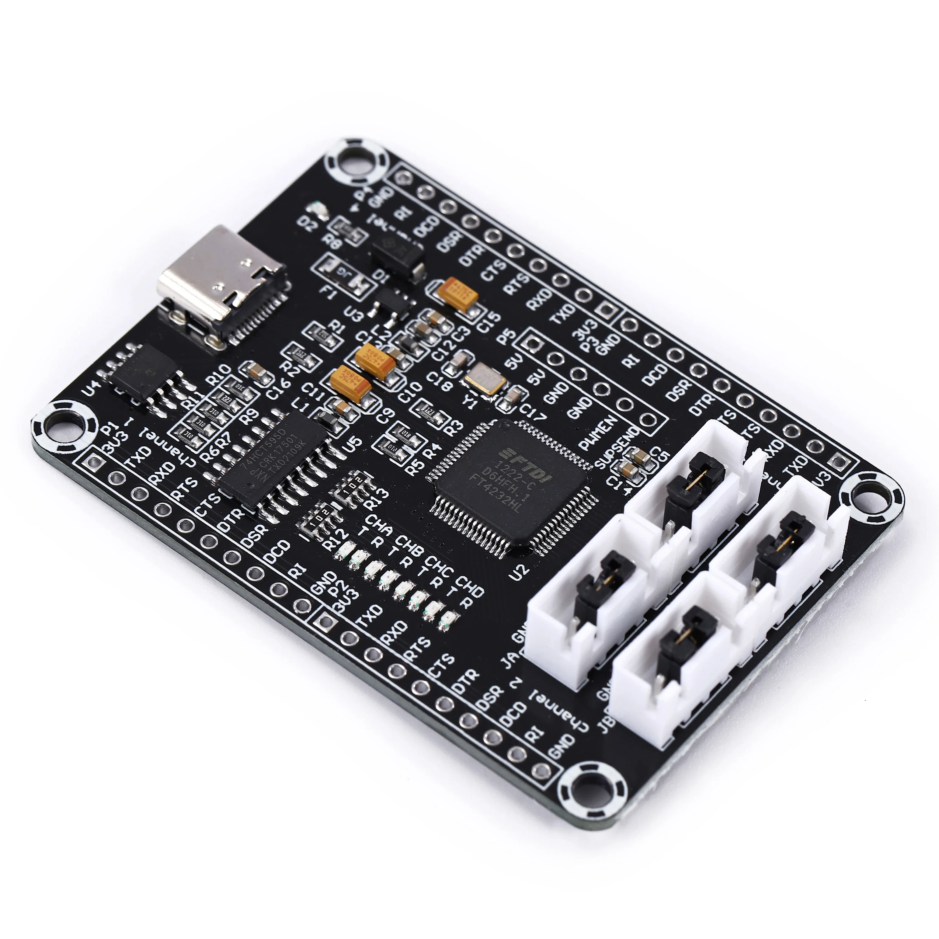 FT4232HL Four-channel USB to TTL Serial Port FT4232 Module Development Board 3.3V 5V Multiple Serial Port 4 Channel