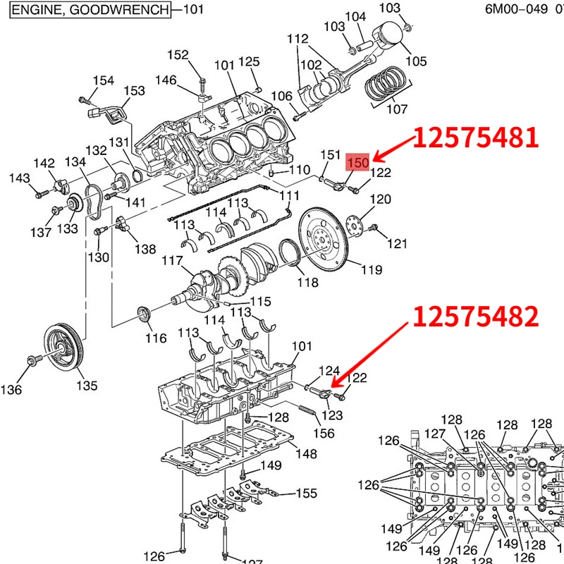 2PCS Original New 12575481 12575482 For Cadillac Deville Eldorado Seville For Pontiac Bonneville Crankshaft Position Sensor