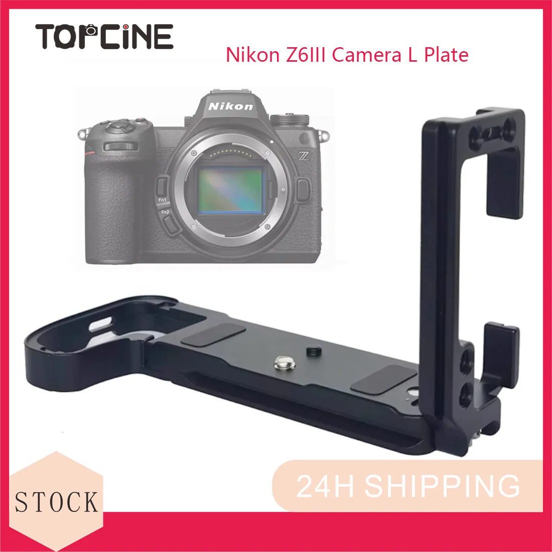 

Topcine Z6III L Plate Quick Release Arca Plate Vertical Horizontal Shooting Switch for Nikon Z63 Protection Case Compatible DJI