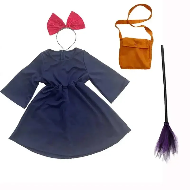قمامة الدببة الفتيات خدمة التوصيل زي الهالوين التأثيري الساحرة Kawaii الاطفال كيكي فستان 2025 جديد