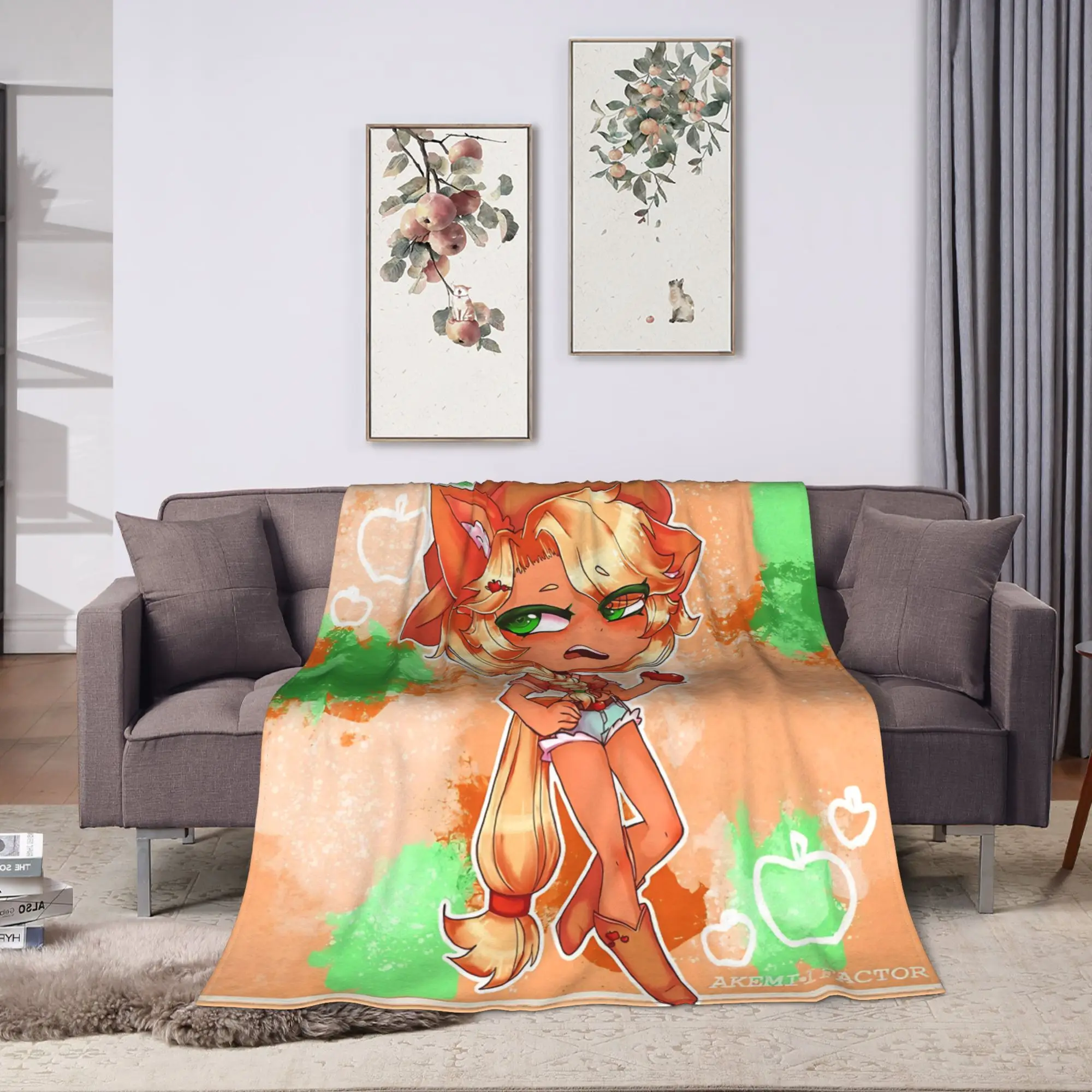 Trickcal Chibi Go Game Blanket Quality Warm Soft  Throw Blanket Winter Child Couch Chair Sofa Bed Street Trend Bedspread