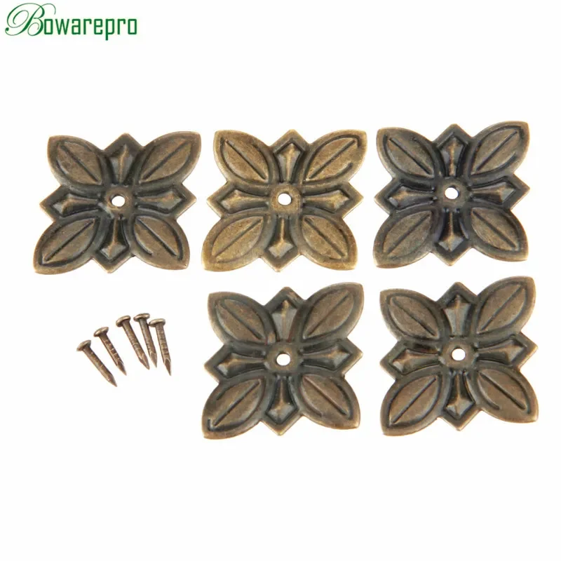 bowarepro 50Pcs Bronze Upholstery Nail Tachas Jewelry Gift Case Box Door Sofa Furniture Decorative Tack Stud Pushpin 30*27mm