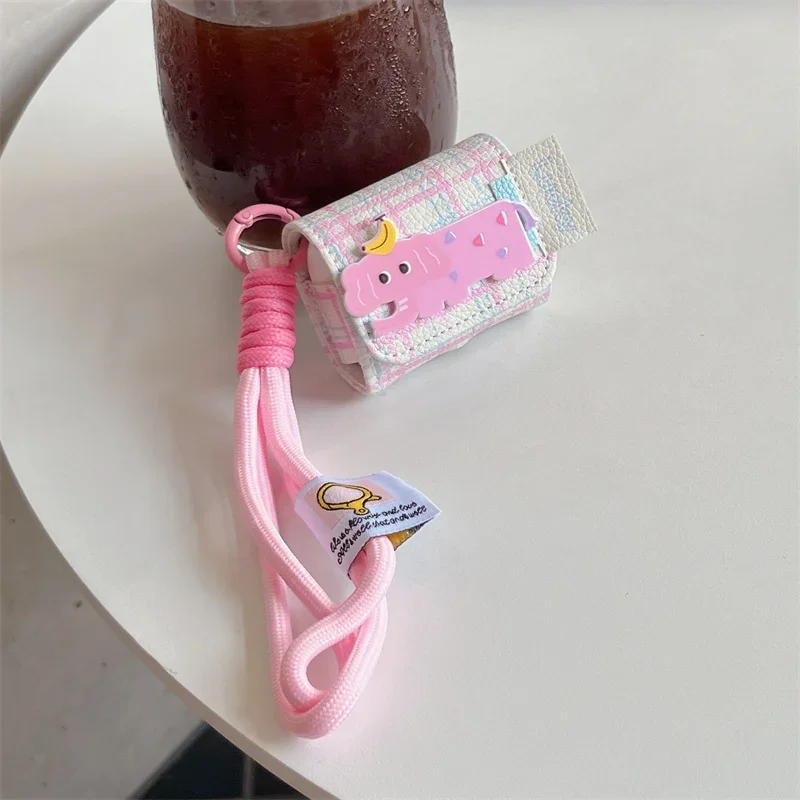 Caso bonito Banana Elephant Headphone para Apple Airpods Pro 2 3 1 4 Airpod 3 4 Capa com Cadeia de Mão, fone de ouvido