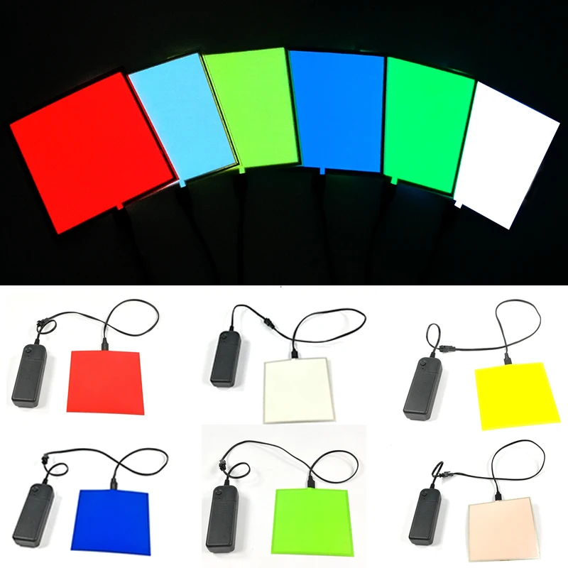 Imagem -03 - Diy el Panel Light para Cosplay Party Stay on Slow Flash Fast Flash E-sports Room Decoration Modos 10cm x 10cm