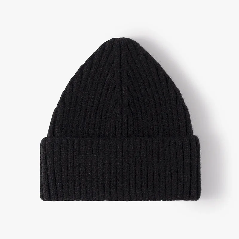 New Korean Wool Acrylic Knitted Caps Women Men Skullcap Autumn Winter Elastic Skullies Beanies Hat Wholesale