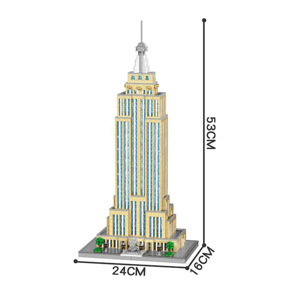 MOC World Capitol City Construction White House Micro Building Blocks US Architecture Bricks Assemble Adult Toys Children Gifts