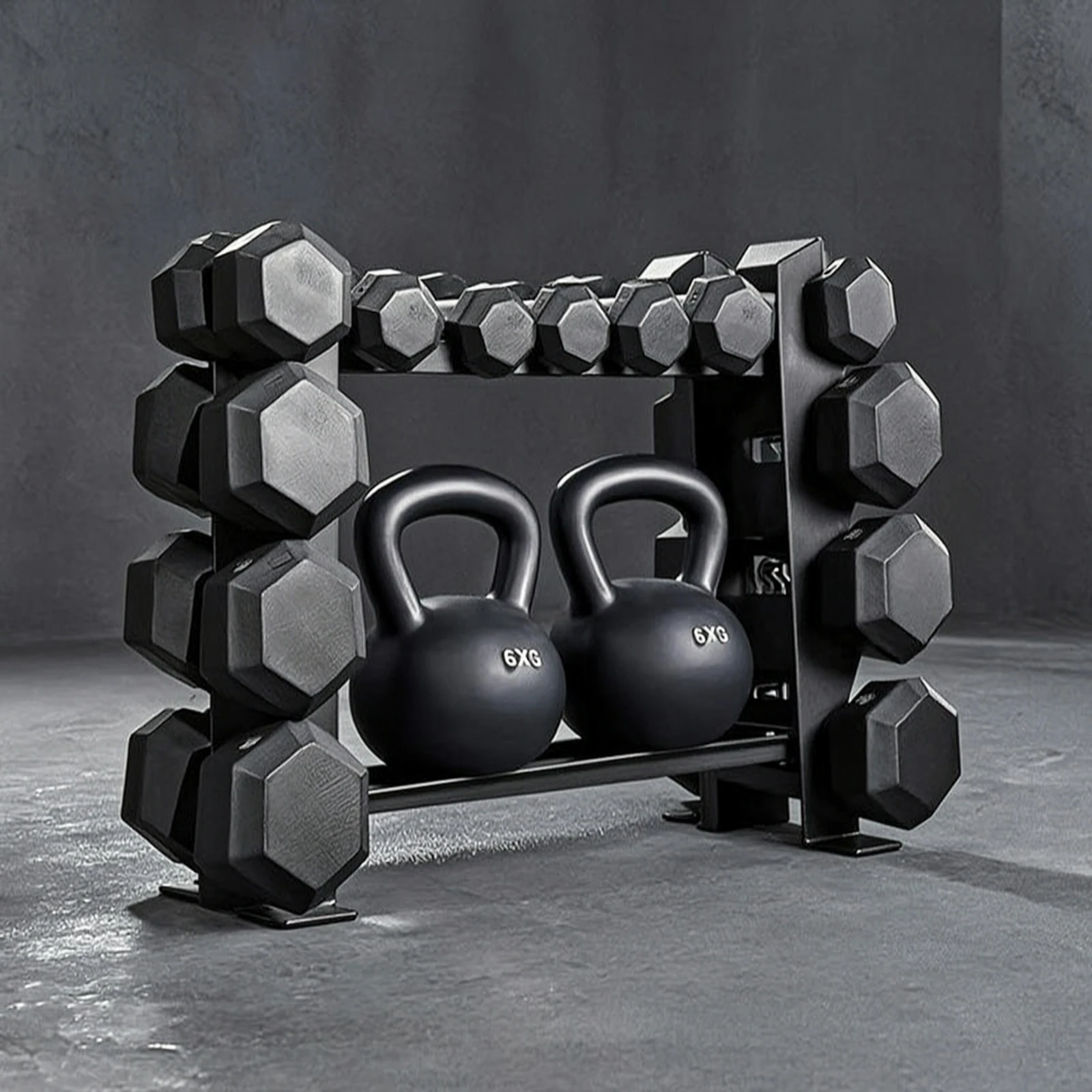 ダンベルラック 二層式ダンベル収納ラック 高耐久性 省スペー - Home Gym In Apartment のレビューと価格