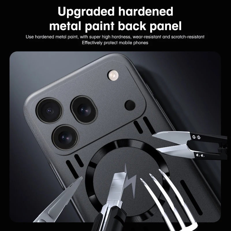 Dissipate Heat Thin Fashion Phone Case for Honor 600 Pro 600Pro 5G Shockproof Magnetic Wireless Charging Hard Cooling Back Cover view 5