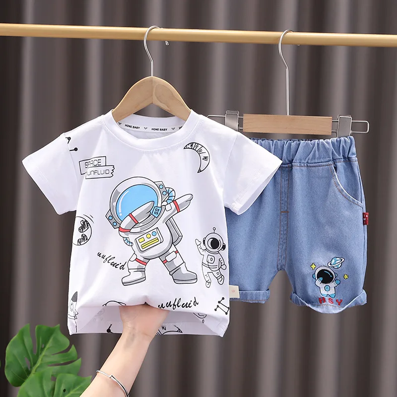 New Summer Baby Girl Clothes Suit Children Boys Clothing Toddler T-Shirt Shorts 2Pcs/Sets Infant Casual Costume Kids Tracksuits