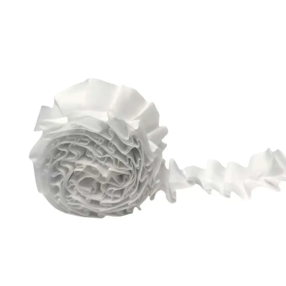 Flexible Crinkled Ribbon Crinkled Texture Ruffled Structure Ruffled Streamer Polyester Lightweight Decorative Ribbon Home
