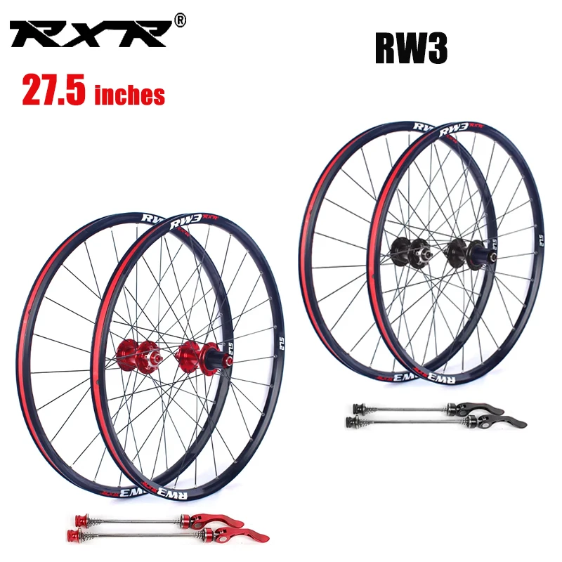 

Колесный комплект для горного велосипеда RXR 27,5 дюймов RW3 MTB, алюминиевый сплав, дисковые тормоза, 4 подшипника, 7-11 скоростей, сквозная ось/быстросъемный механизм.