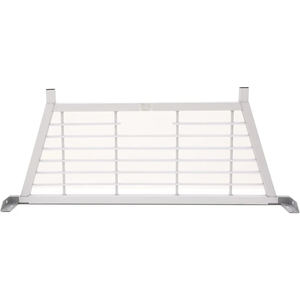 Adjustable Aluminum Truck Headache Rack 62-74W, Brake Light Cutout, Anodized Finish, Enhanced Safety and Style