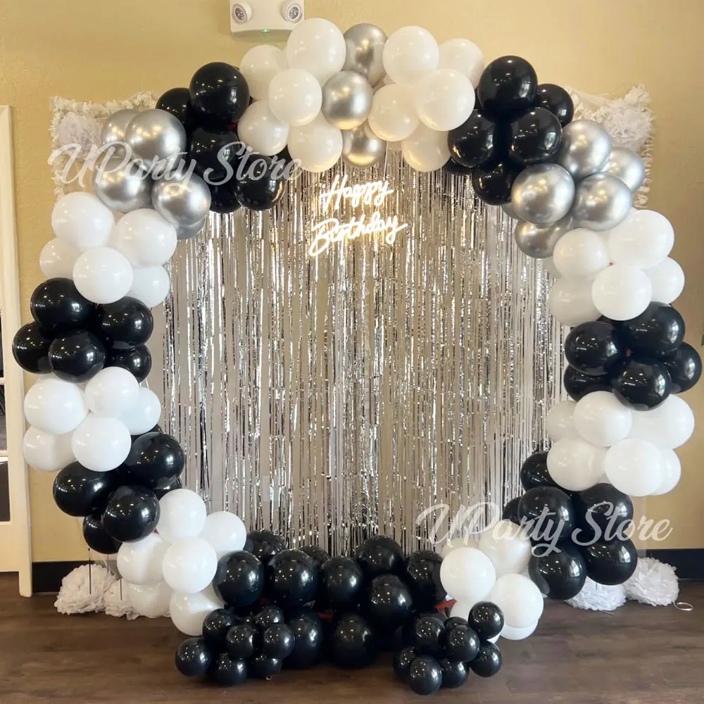 3 قطعة ستائر هامشية من رقائق الفضة 10 ألوان معدنية باللون الذهبي الوردي بهرج غاسل ستائر لحفلات أعياد الميلاد وحفلات الزفاف خلفية ديكور #3