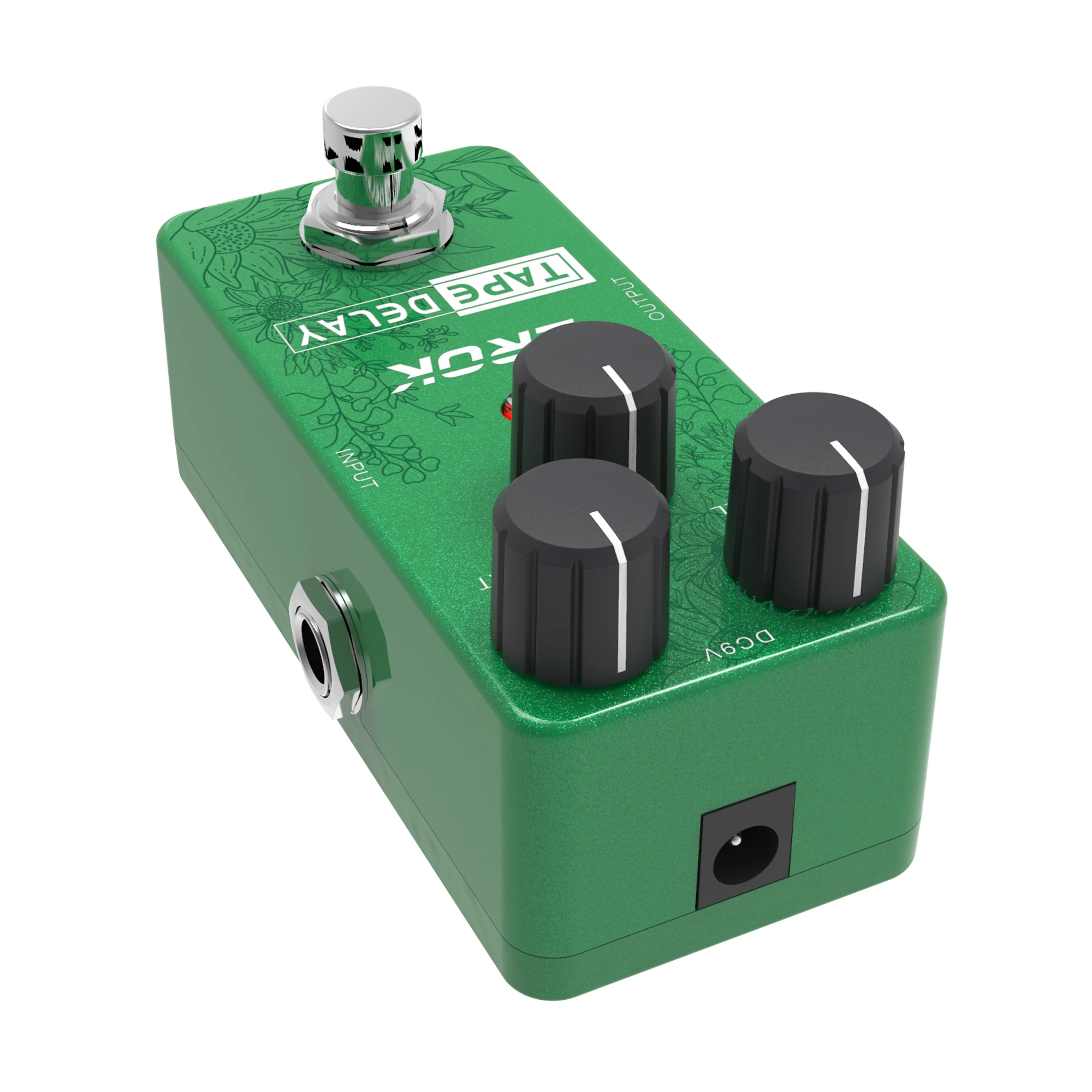 EROK Guitar Delay Pedal - Analog-Digital Integration, Classic Tape Echo Tone, 25-600ms Adjustable Delay, True Bypass, Wide Compa view 4