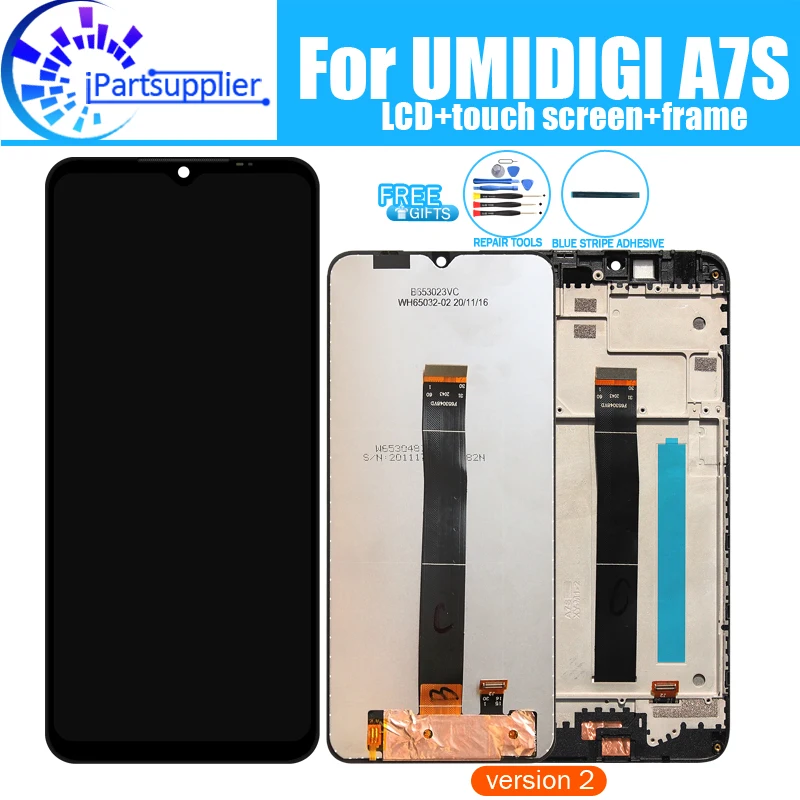 

UMIDIGI A7S LCD Display+Touch Screen Digitizer +Frame Assembly 100% Original New LCD+Touch Digitizer for UMIDIGI A7S+Tools