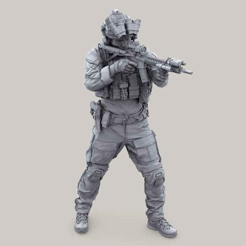 

1/35 Resin Figure US Special Forces/MARSOC Modern Soldier in Action with GPNVG-18 Panoramic Night Vision Goggles Self-Assembly A