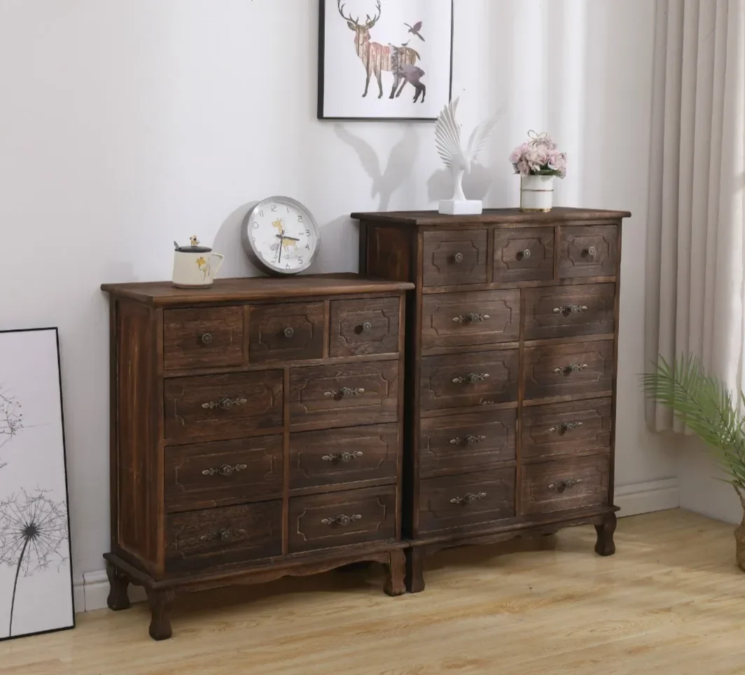 

Simple retro cupboards bedroom finishing cabinets storage lockers living room decorative