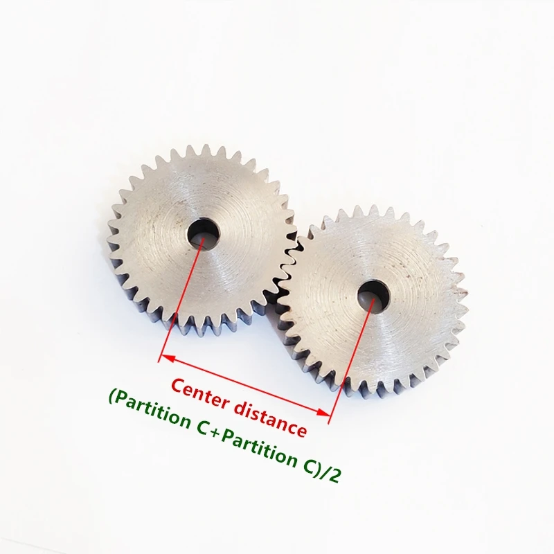 Imagem -04 - Plano 45 Aço 1.25 Mod 50 Dentes Pin Metal de Carbono Duro Spur Gear Padrão 1.25 Mod 50 Dentes 51 52 53 54 55 56 57 58 59 a 65