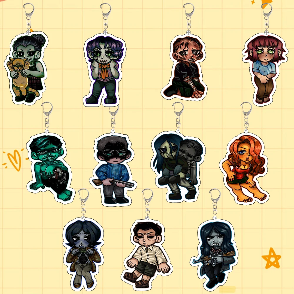 Für Spiel Hausbesitzer Palevisitor Vigilante Wireface Coldguy Cashiergirl Bargvy Witwe Acryl Schlüsselanhänger Rucksack Zubehör Geschenk