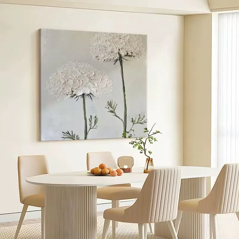 Abstract Flowers dandelion Picture For Home Wall Decor Pure Handmade Oil Painting On Canvas High Quality Picture For Bedroom