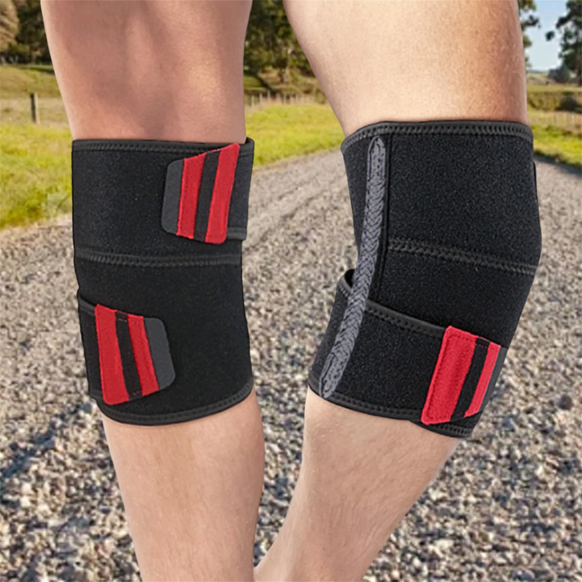 

Unisex Knee Brace for Running and Sports - Adjustable Compression Sleeve for Joint Pain Relief and Injury Prevention