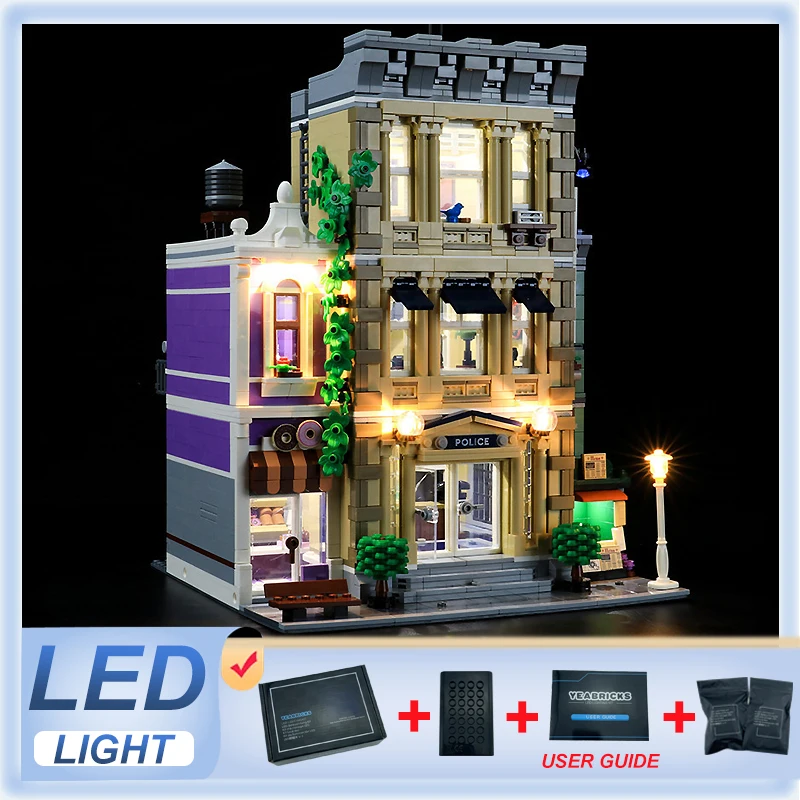 

Комплект светодиодных фонарей своими руками для полицейского участка LEGO 10278 (только светодиодный светильник, без модели блоков)