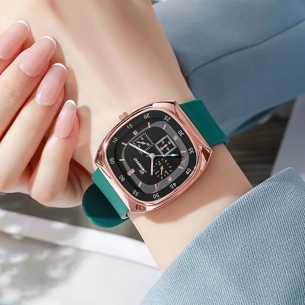 Creative Casual Wristwatch Simple Silicone Strap Quartz Watch Electric Watch Female