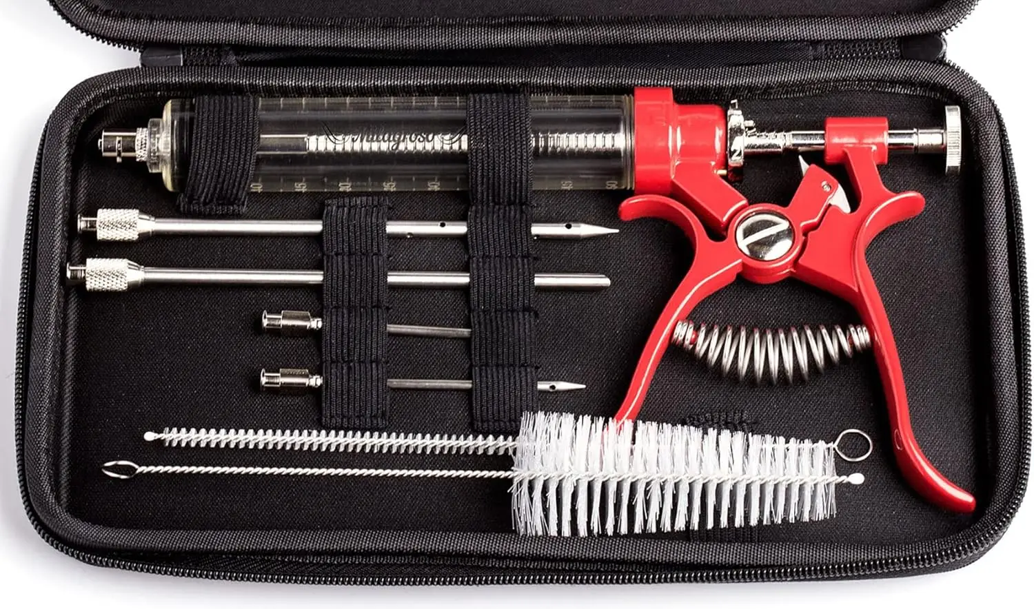 

Профессиональный инжектор для маринада из нержавеющей стали с 4 иглами для гриля, барбекю и коптильни, кулинарный инструмент