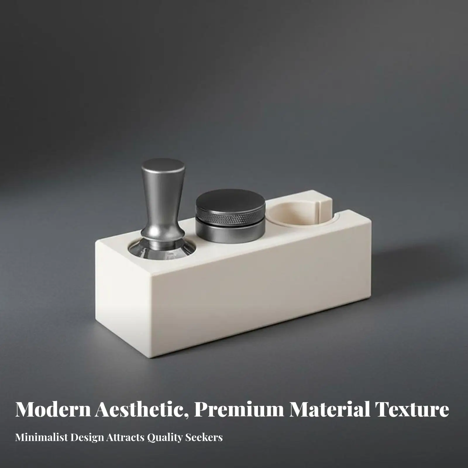 Barista Coffee Tamper Stand for Espresso Tools with Compact Design for 58mm Portafilter Kitchen Counter
