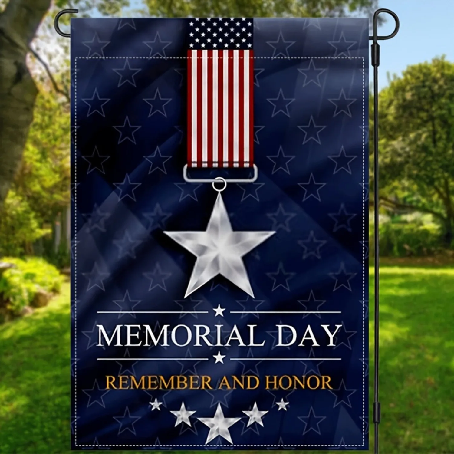 1pcs Patriotic Memorial Day Garden Flag 